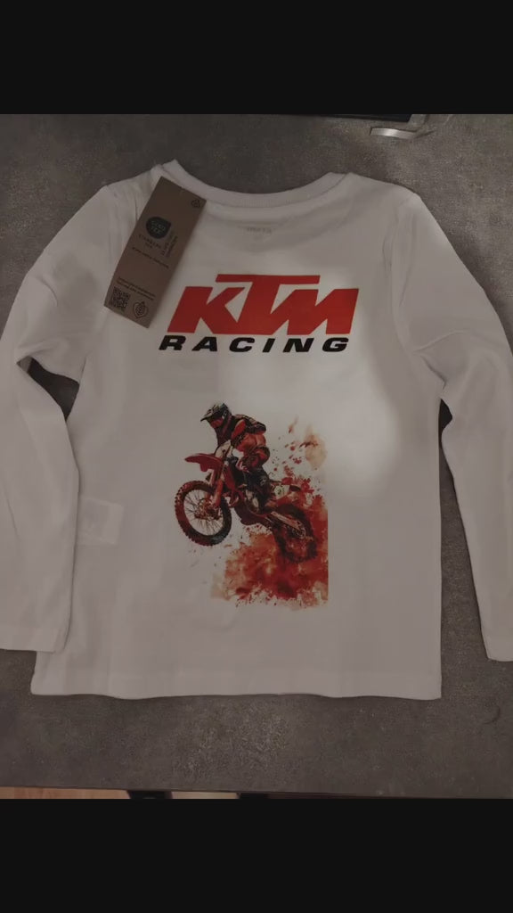 🏍️ T-shirt KTM – Enfant (3 à 10 ans)