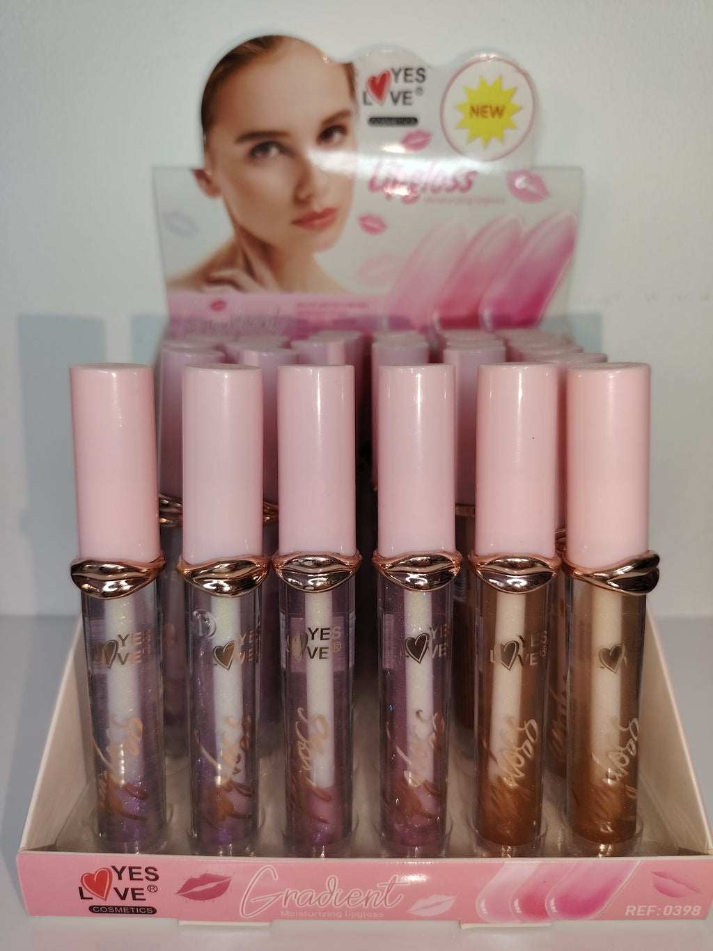 Gloss transparent pailleté