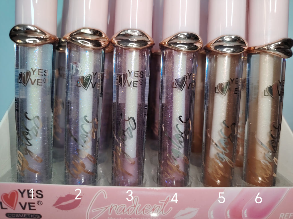 Gloss transparent pailleté